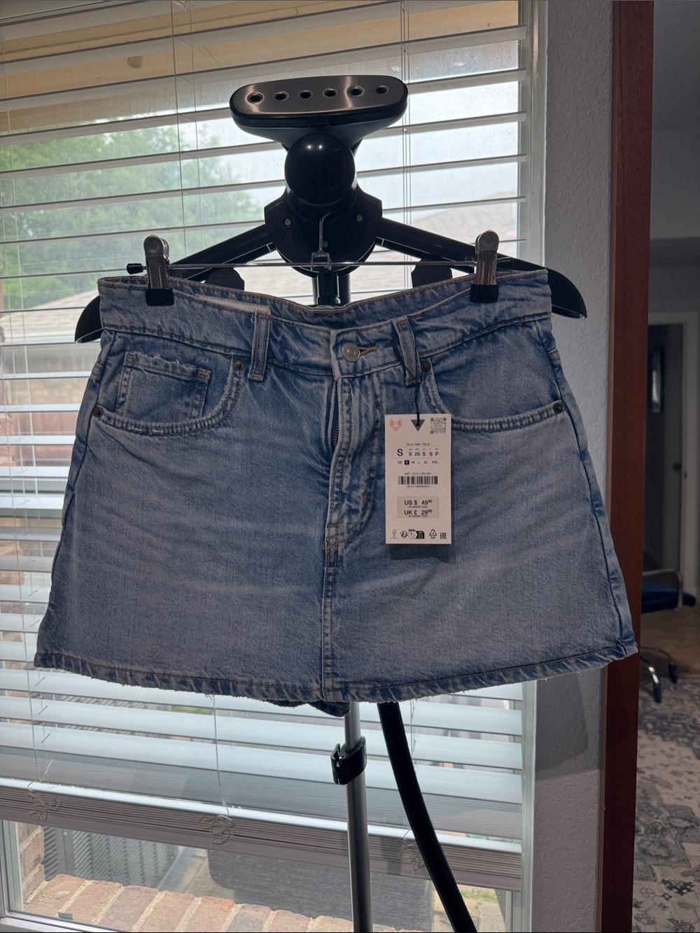 Women’s Light Blue Denim Skort - Classic Casual Style